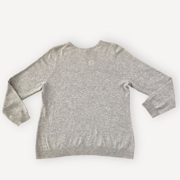 Charter Club Plus NWT 100% Cashmere Sweater Light Gray Luxury - Picture 5 of 9